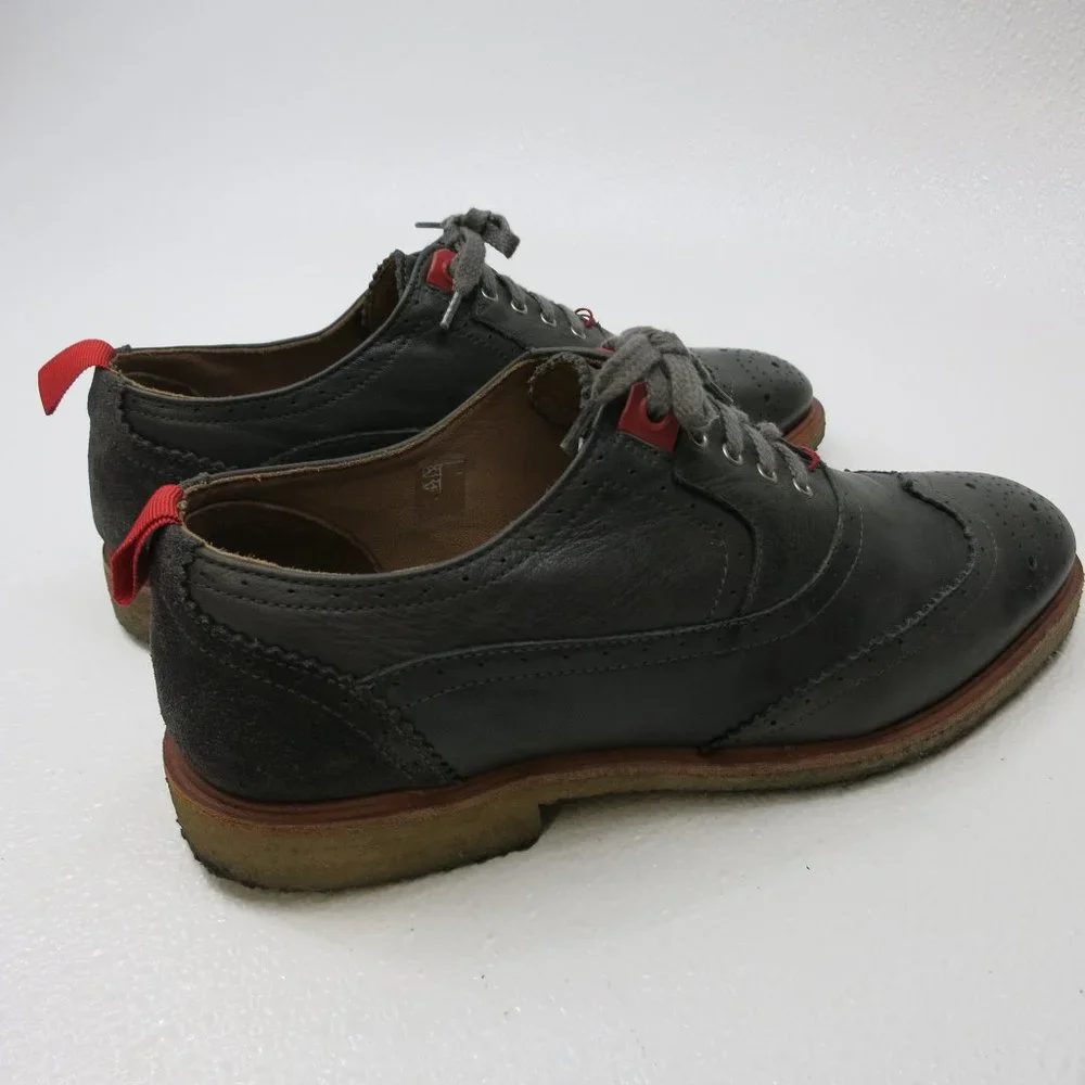 NOBRAND Wingtip Leather Medallion Toe Casual Dress Footwear Oxfords 41